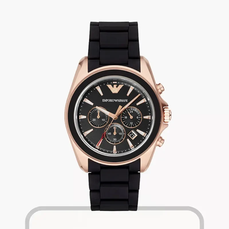 Emporio Armani Sportivo Chronograph Black Dial Men's Watch | AR6066